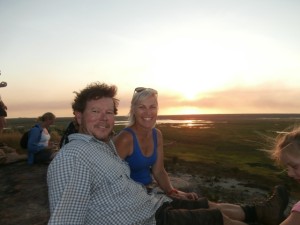 Ubirr - sunset Chris & Andrea