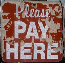 please pay here
